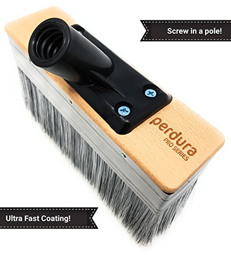 Perdura DECK BOSS Deck Stain Brush Fence Floor Applicator - HUGE 7 inch Deck Paint Brush - Stain Seal and Paint Fast! - Outlasts other Paint Tools for Water and Oil based Coatings on Wood and Concrete