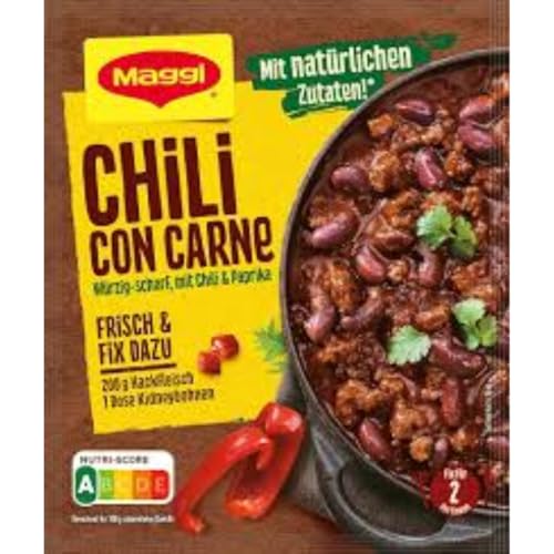 MAGGI Fix für Chili con Carne, Würzmischung, mit natürlichen Zutaten* , für 2 Portionen, 1er Pack (1 x 33g Packung)