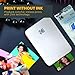 Kodak Step Instant Smartphone Photo Printer - 75 Sheets Bundle - Portable Mini Color Wireless Mobile Printer - Zink 2x3” Sticky-Back Photos - Bluetooth Compatible with Smart Devices - Fun App -White