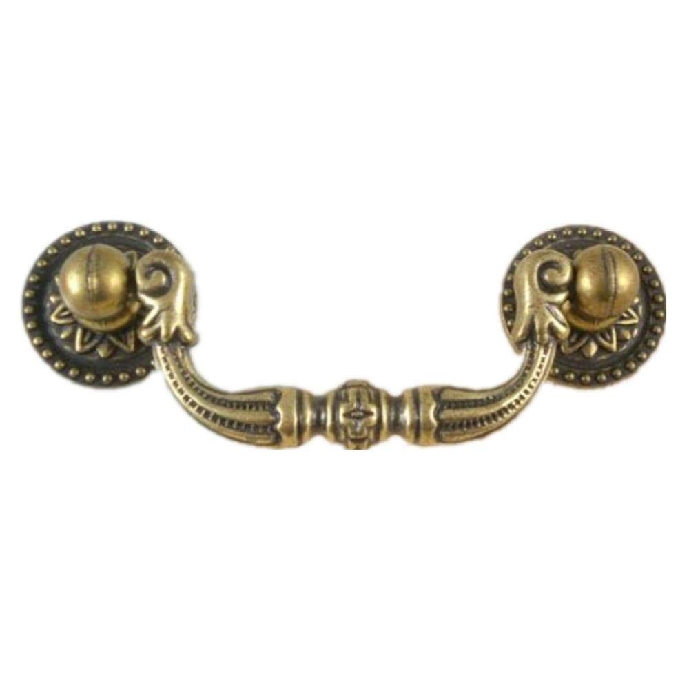 WUSHADEHANS Antique Cabinet Drawer Handles 2Pcs Bronze Furniture Hardware Classical Type