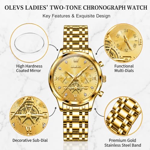 Image of OLEVS Watch Women Silver Watches for Women Luxury for Small Wrists Dress Stainless Steel Women's Wrist Watches Easy to Read Reloj para Mujer Black /Blue /Gold /Green /Pink /Purple