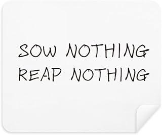 Quote Sow Nothing Reap Nothing Cleaning Cloth Screen Cleaner 2pcs Suede Fabric