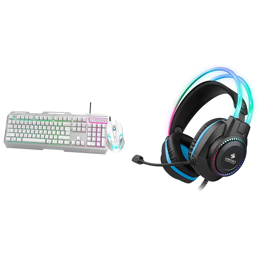 Zebronics Transformer Gaming USB Keyboard & Mouse Combo,Braided Cable,Durable Al Body,Multimedia Key (B0BPRD6TY3) Amazon Price History, Amazon Price Tracker