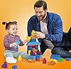 MEGA BLOKS First Builders Toddler Blocks Toys Set, Big Building Bag with 80 Pieces and Storage, Blue, Ages 1+ Years #1