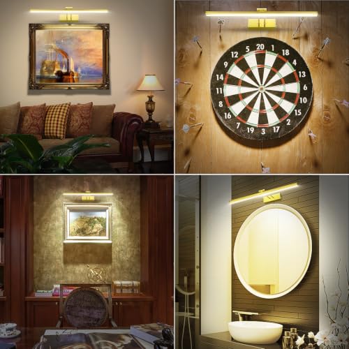 Image of HEAGEERO Picture Lights for Wall,13in Gallery Light,5000mAh Art Light