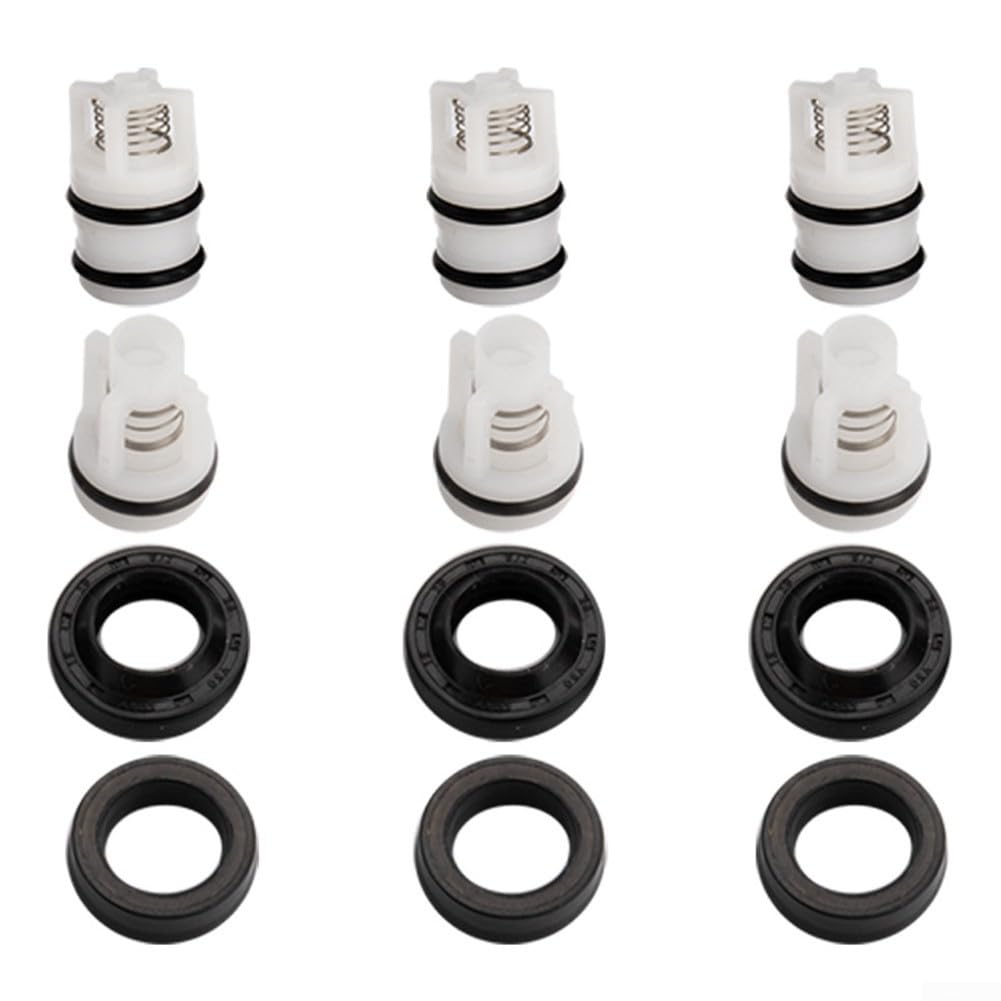 Kit de réparation de nettoyeur haute pression pour lavage de voiture portable – Clapets anti-retour d'huile et pièces de rechange de tête, compatible avec machines de nettoyage 220 V (quatre