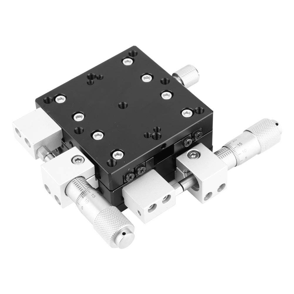 Verrückter Schiebetisch 60x60mm LY60-LM XY-Achsen Trimmplattform Lineartisch Manueller Verschiebeschiebetisch