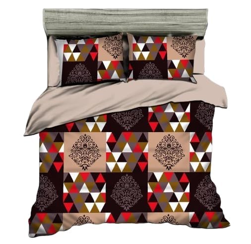 Image of Geo India Limited || Floral TC Cotton Blend Double Size Radium Bedsheet with 2 Pillow Covers (Printed Bedsheet - 04)