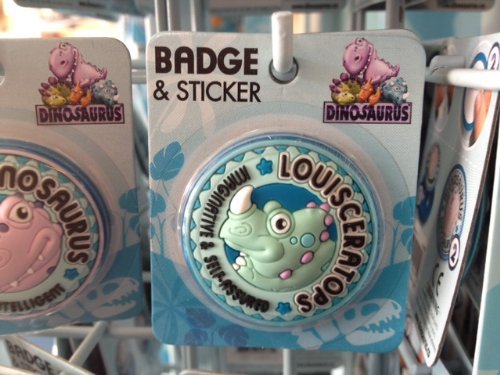 Preisvergleich Produktbild Namensschild, Louis, Dinosaurier, personalisierbar