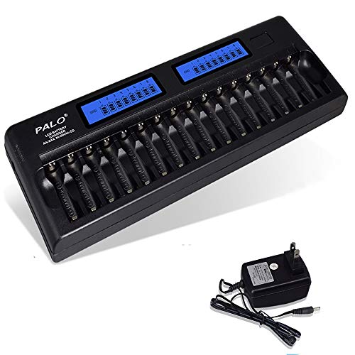 Tenberly 16 Bay Battery Charger LCD Display for KTV AA AAA NIMH NICD