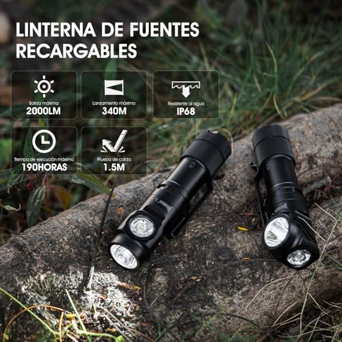 La Mejor comparativa de Linternas de alta potencia para camping favoritos de las personas. 5 Imagen adicional