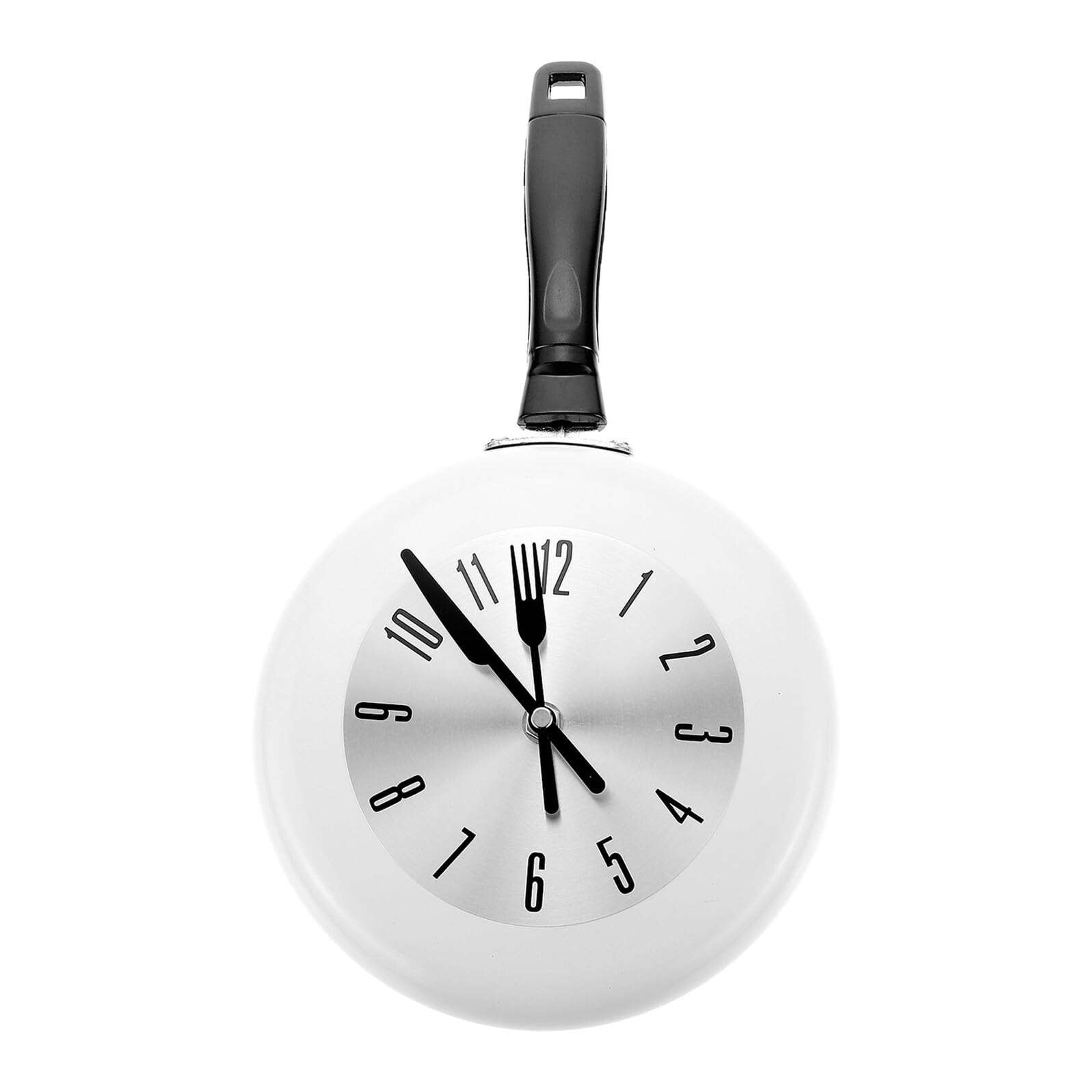 Horloge murale en acier inoxydable au design délicat pour un salon moderne