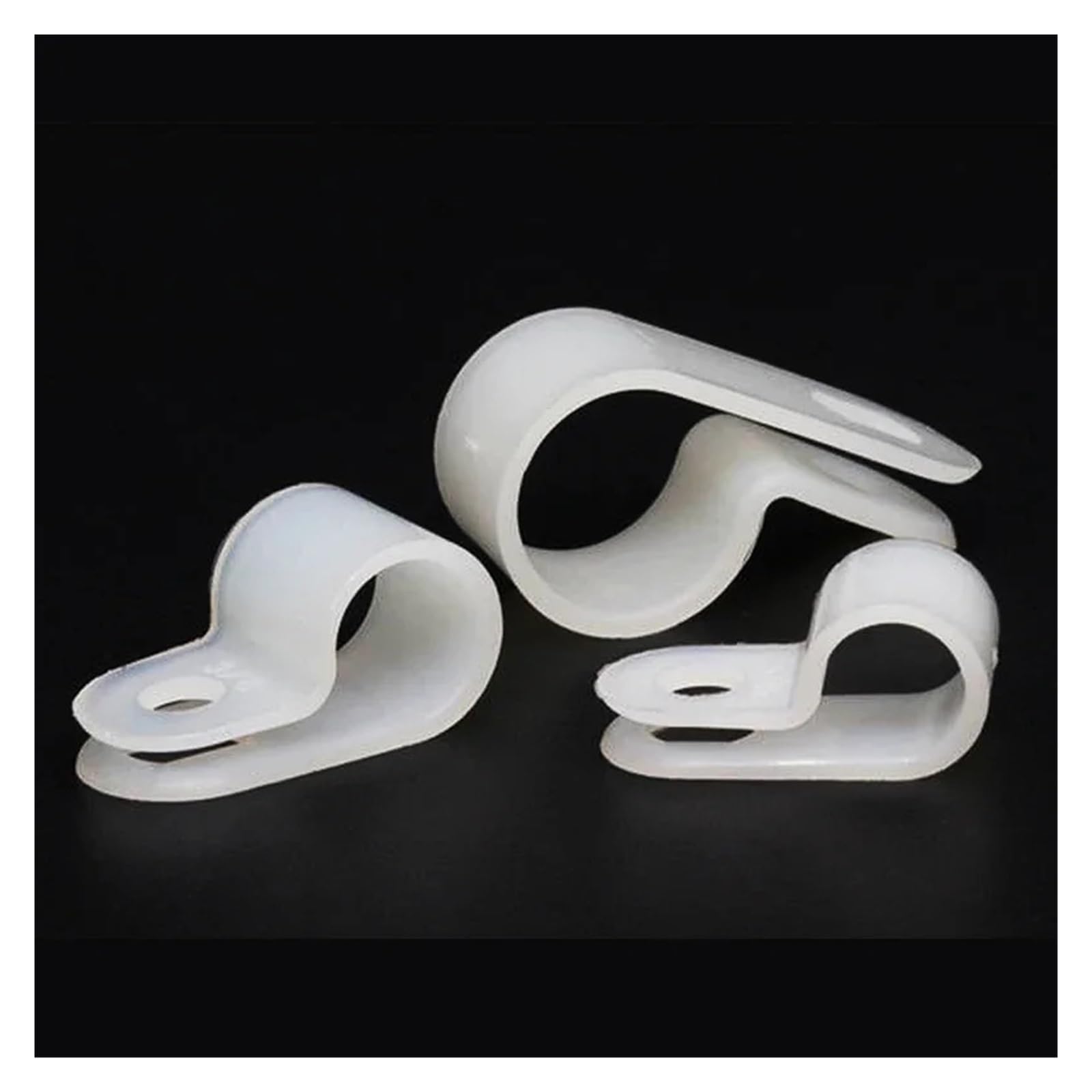 kabelhalter Drahtbefestigungsclip R-Typ-Drahtclip U-Typ-Drahtkarte UC-Drahtschnalle Wandkabelmanagement Verkabelungsführung Befestigungsknopf(R Type 16 (50Pcs))
