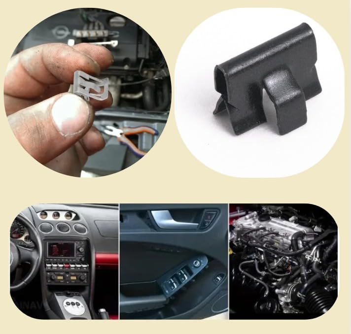 Sujeta tus paneles con estos clips universales para salpicadero de coche y puertas, 10 uds 5