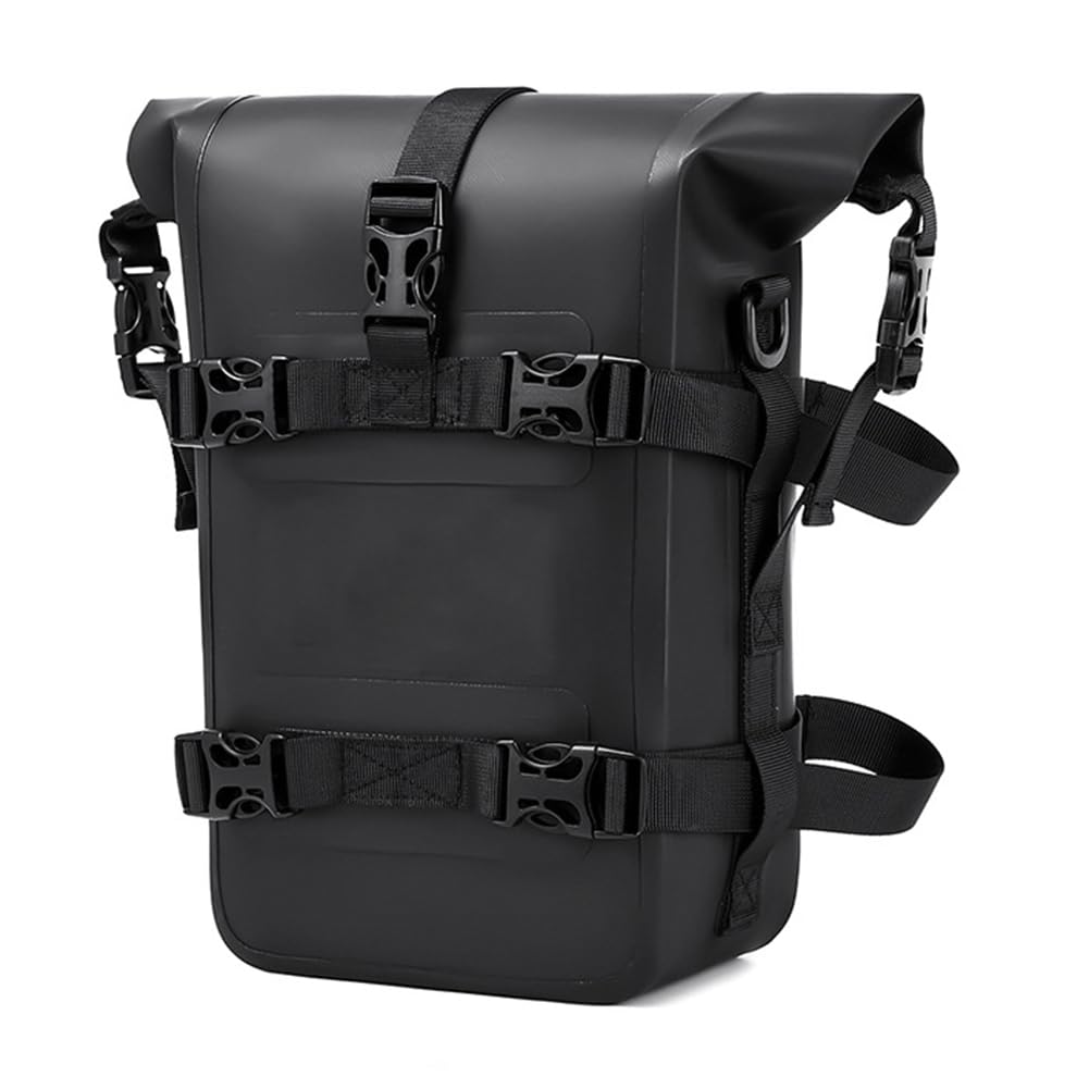 Hepco & Becker 6451975 00 01 R borsa moto posteriore in pelle nera