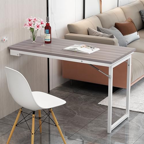 Bureau mural pliable compact et peu encombrant pour le salon