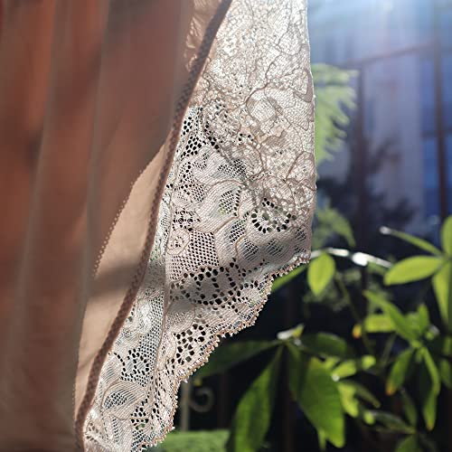 Women's Plus Size Briefs Hi Cut Full Brief Panty Lace Trimmed Milk Protein Fiber Underwear