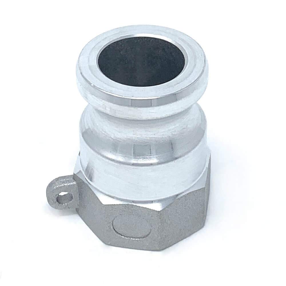 Gloxco Aluminum Type A Cam and Groove Fitting, 1 Male Camlock x 1 Female NPT (CAM-10-A-AL)