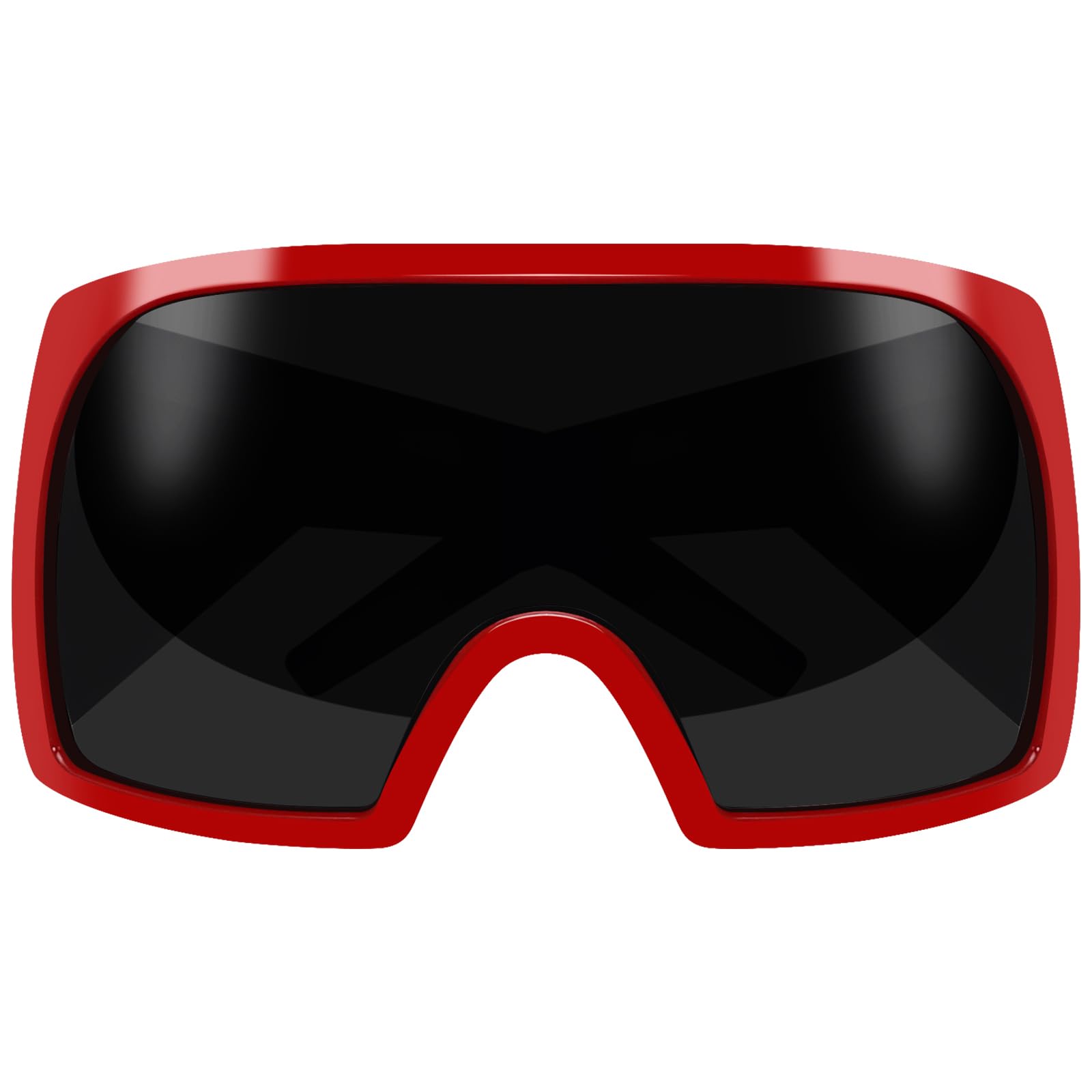 TYAOversized Wrap Around Sunglasses for Women Men, Futuristic Rave Curved Lens Shades, Fashion Trendy Shield Sun Glasses