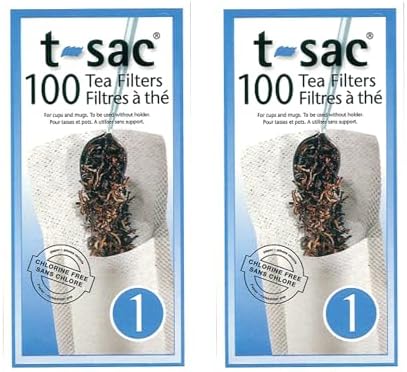 T-Sac Tea Filter Bags, Disposable Tea Infuser, Number 1-Size, 1-C...
