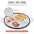VEVOR X-Marks Fire Pit Grill Grate, Round Cooking Grate, Heavy Duty Steel Campfire BBQ Grill Grid with Handle and Support X Wire, Portable Camping Cookware for Outside Party & Gathering, 30 Inch Black