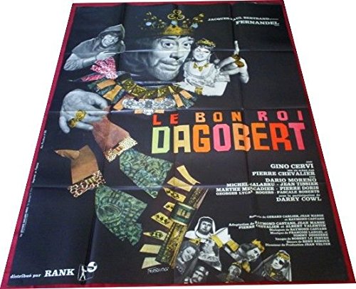 Affiche cinema originale Le Bon Roi Dagobert 1963 Fernandel grand format 116X158