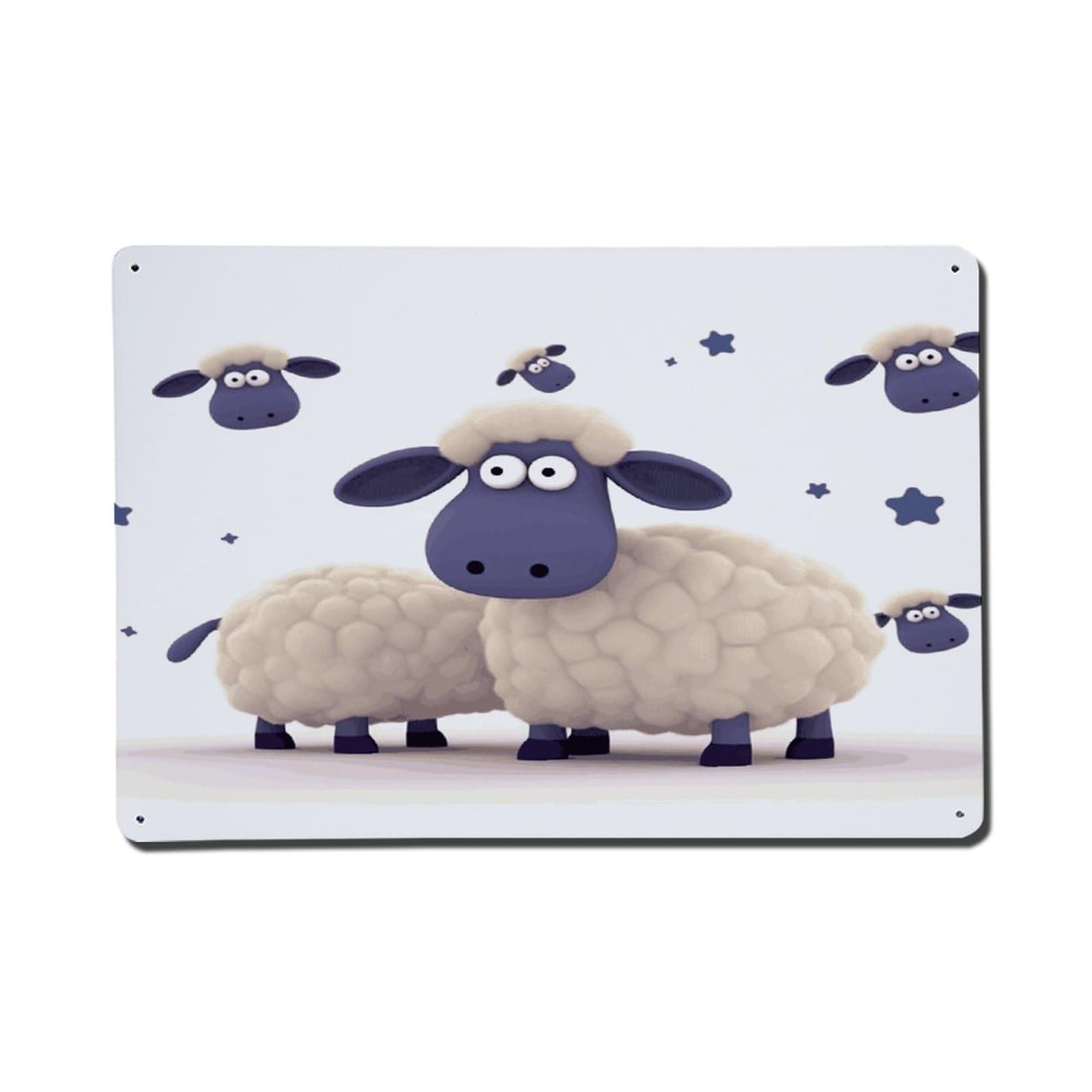 Adfgyerh Style Sheep Metal Signs Funny, Aluminum Tin Sign Indoor Outdoor Decor, Vintage Signs For Home Office Kitchen Bar Cafe Garden Farmhouse Wall Decor