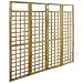 vidaXL Acacia Biombo Enrejado 4 Paneles Madera 160x170cm Separador Habitación