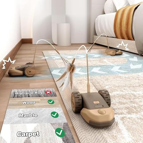 Chat qui s'ennuie ? Jouet interactif pour chat activé tactile
