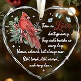 Cardinal Memorial Christmas Ornament Keepsakes - Sympathy, Bereavement Gifts for Loss of Loved One, Condolences Gift, in Loving Memory of Mother, Father, Son, Daughter, Brother, Husband