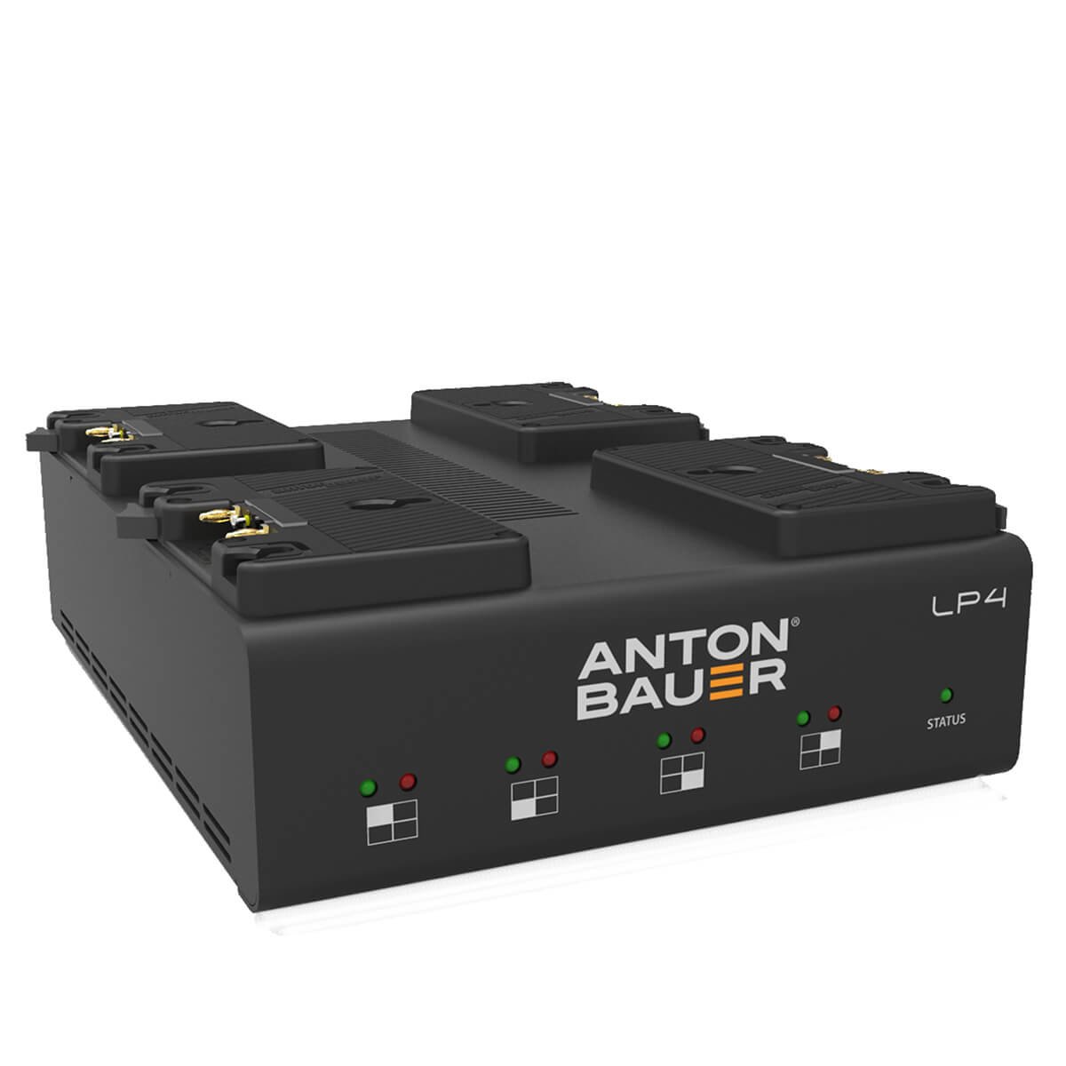 Anton Bauer LP4 Low Profile Quad Gold Mount Priority-Based Simultaneous 4-Position Battery PowerCharger with LED Display