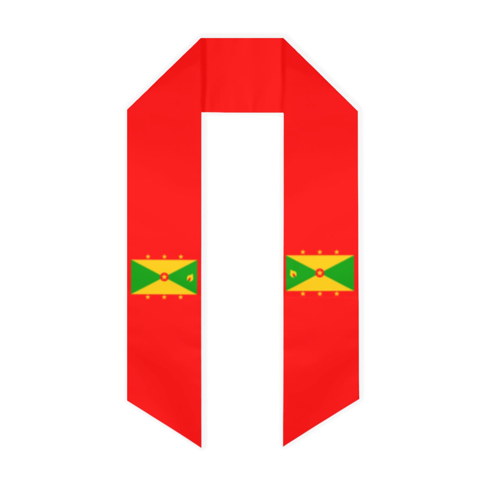 Vintage Grenada Grenadians Flag Graduation Stole Shawl Sash for Men Women Unisex Adult Double Sided Lightweight Soft Scarf Class of 2025 Graduate Gift for Study Aboard International Students