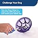 PetSafe Busy Buddy Kibble Nibble Dog Toy - Encourages Natural Instinct Feeding - Patented Treat Meter Design - Rubber Bumpers - Interactive Slow Feeder Ball - Purple - Small
