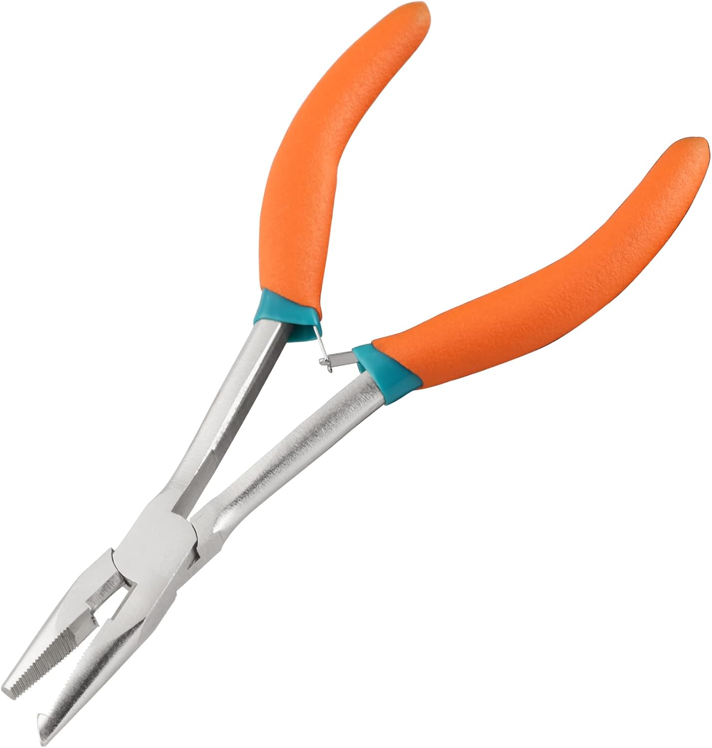 Long Reach Long Nose Pliers Serrated Jaw 6 Inches Split Ring Pliers With Side Cutters Small Jump Ring Opening