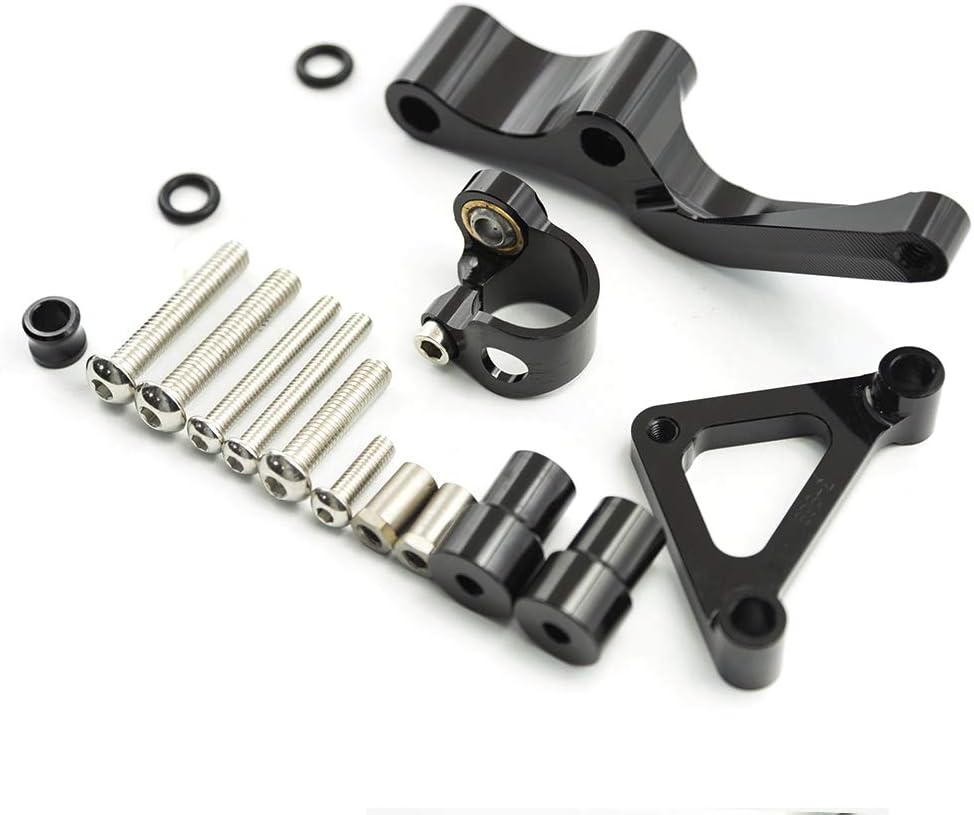 FXCNC Racing Motorcycle CNC Steering Damper Stabilizer Buffer Mounting Bracket Kit Compatible with DUCATI 696 796 795