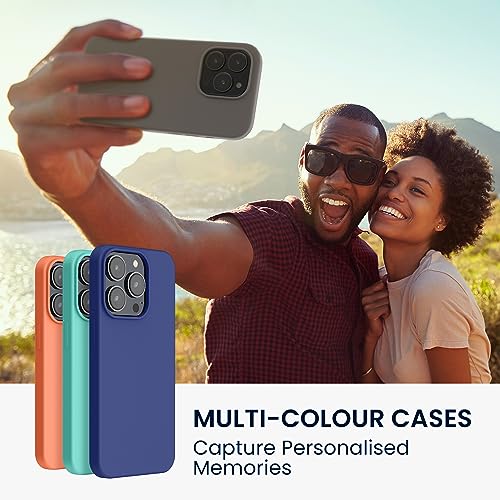 kwmobile Case for iPhone 15 Pro Case - Soft TPU Silicone Cover - Stone Dust - Image 3