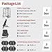 JEEKEE Power Rack with LAT Pulldown, 2000LBS Power Cage with Cable System, Multi-Function Squat Rack with J-Hooks, Safety Bars, Landmine, Pull Up Bar & Attachments for Home Gym Strength Training,Black