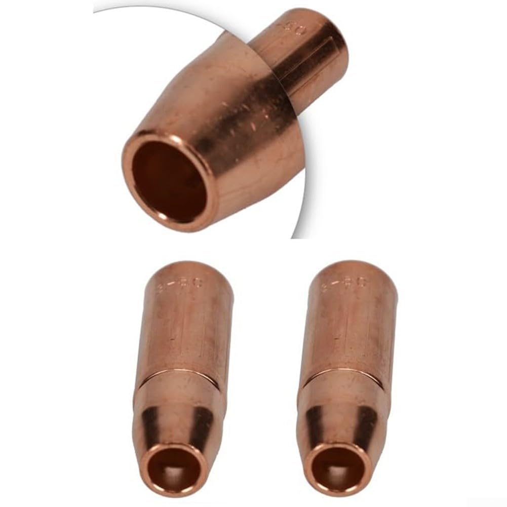 Ugello per saldatura MIG 23-50 Ugello gas in rame da 1/2 pollici orifizio compatibile con diffusori 52FN Style 2-4 funziona con 200 400 macchine, confezione da 5 accessori per saldatura industriale
