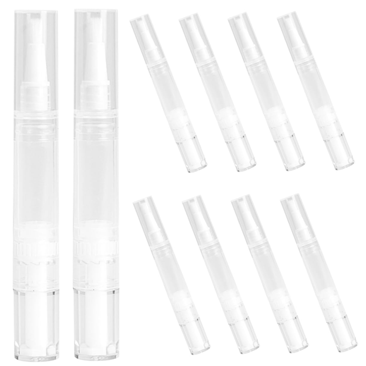 Mikinona 5ml Lip Gloss Applicator Pens Refillable Twist Pen for Cosmetics Multifunctional Makeup Containers