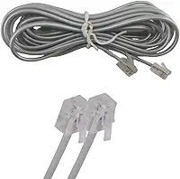 Fio Telefonico RJ11 Cabo 3 Metros Telefone Fixo Fax Extensao Resistente