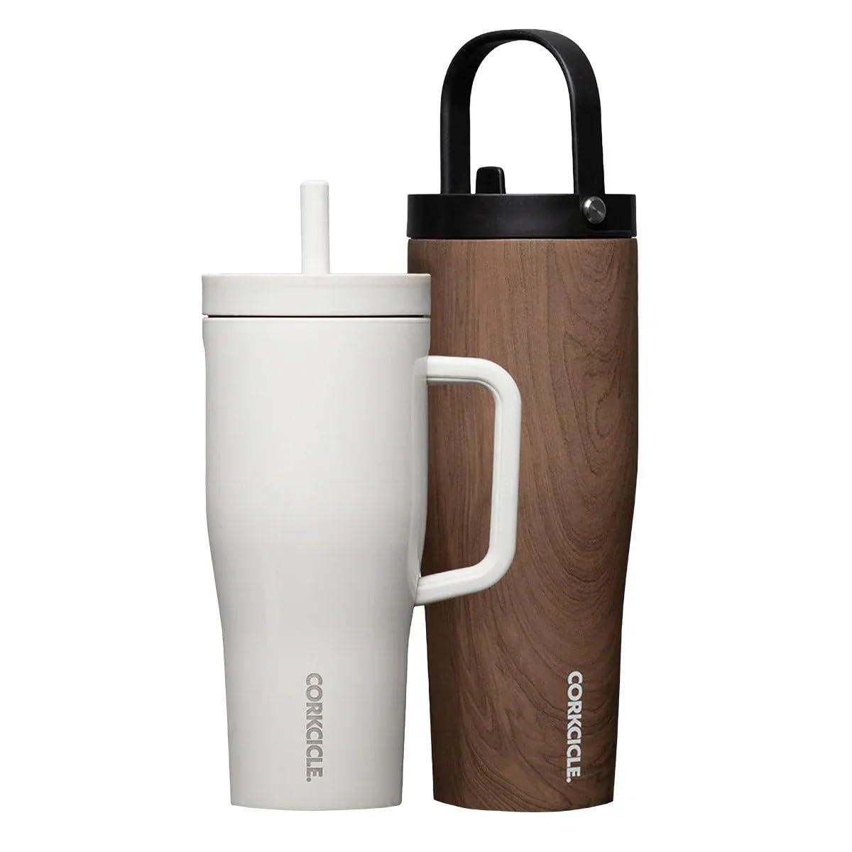 CORKCICLE 木目2本セット Amazon.com: Corkcicle Leakproof Hydration Set, 2-Pack Go Cup XL