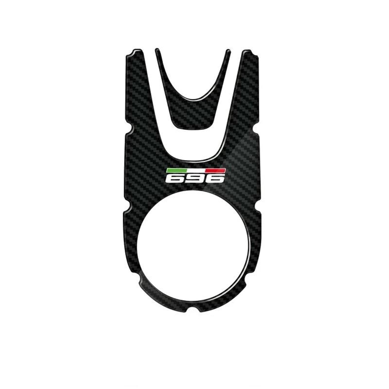 Carbon-Look Motorcycle Gas Cap Sticker Tank Pad for Ducati for Monster 696 796 821 1100 1200 for Diavel Streetfighter(Color2)