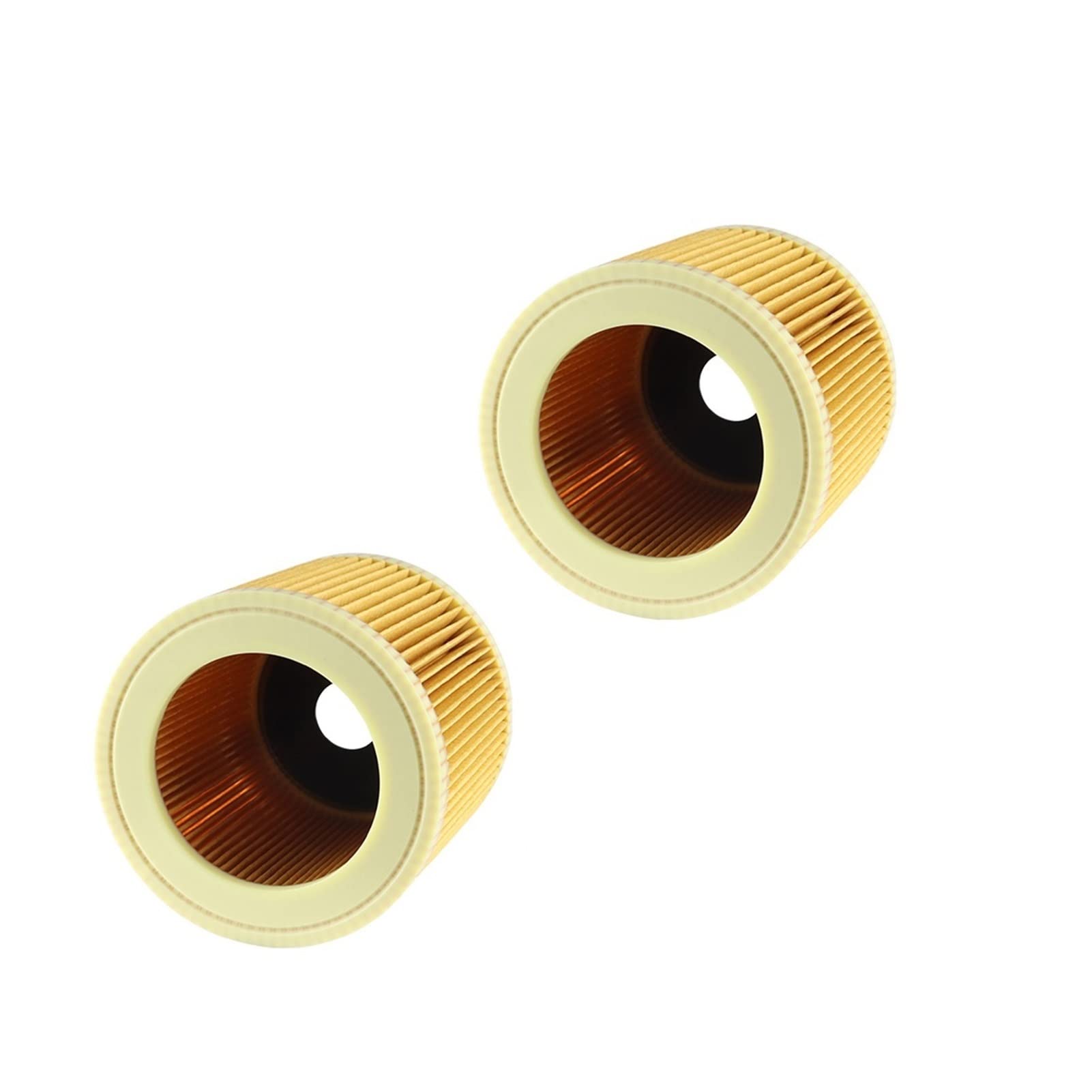 FANGFANG TRUSTTWO Filtro de Cartucho Mojado y seco Aspirador de aspiradora Compatible con Karcher MV2 WD WD2 WD3 WD2.200 WD3.500 A2504 A2004 Reemplaza 64145520 2pcs