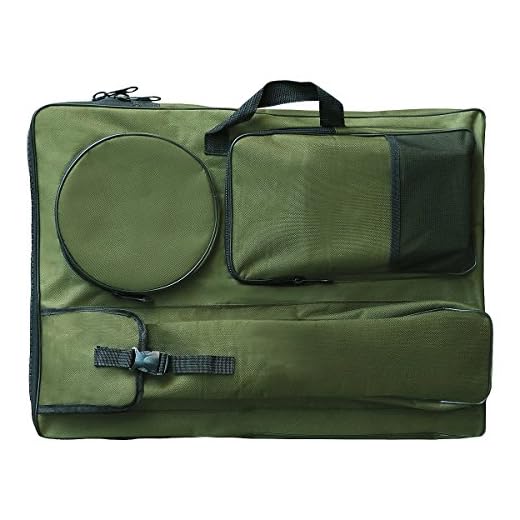 Transon Artist Portfolio Backpack Bag for Art Supplies Size 26”x 18.5” Green Color