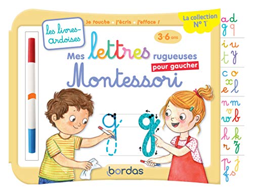 Les livres-ardoises - Mes premières lettres minuscules Montessori pour gaucher - 3 à 6 ans Les livres-ardoises - Mes premières lettres minuscules Montessori pour gaucher - 3 à 6 ans