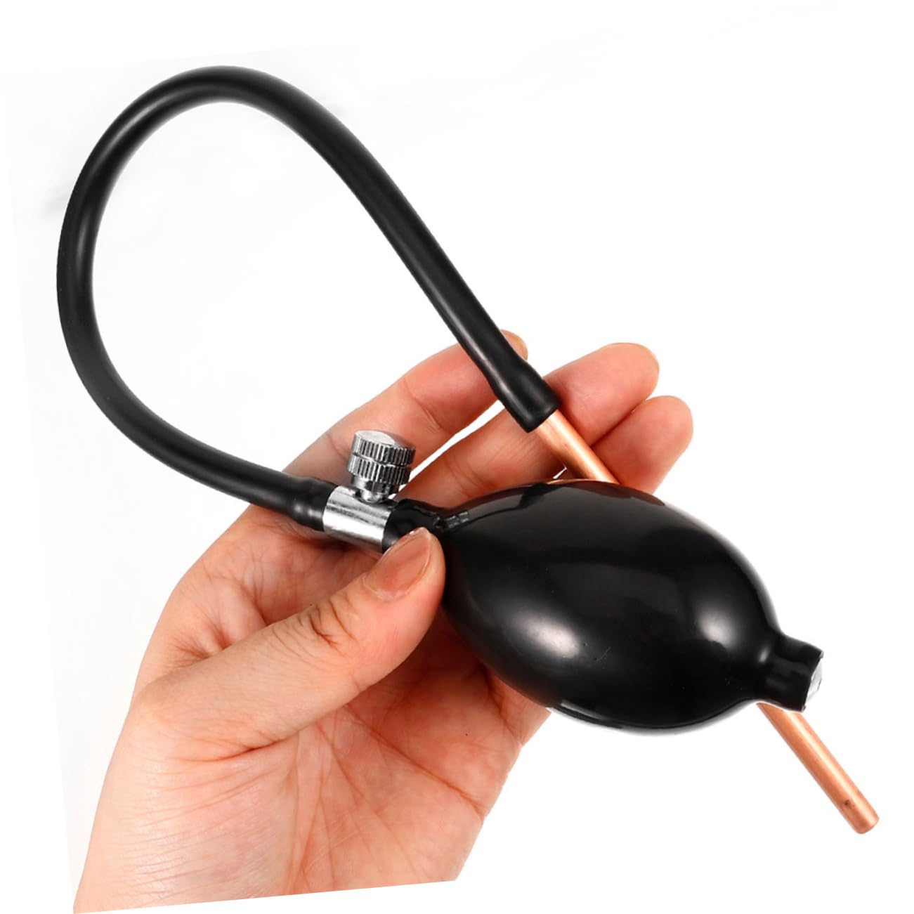 COLLBATH de Bomba de Soplado Kit de 2 Piezas de Azúcar de Plástico Negro, Herramienta Precisa y Fácil de Usar para Repostería y Modelado de Fondant