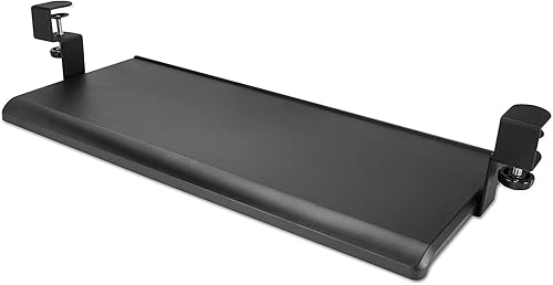 Miniatura 2 de Alera ALEKBT1B 30.7 pulgadas x 13 pulgadas AdaptivErgo - Bandeja de teclado con abrazadera - Negro