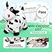 EVERICH TOY Bouncy Horse Cow Toys, Inflatable Bouncing Animal Hopping Toys, Outdoor Indoor Ride on Bouncer, Boys Girls Birthday Gift for 18 Month 2 3 4 5 6 Year Old Kid- Plush Cow Toy