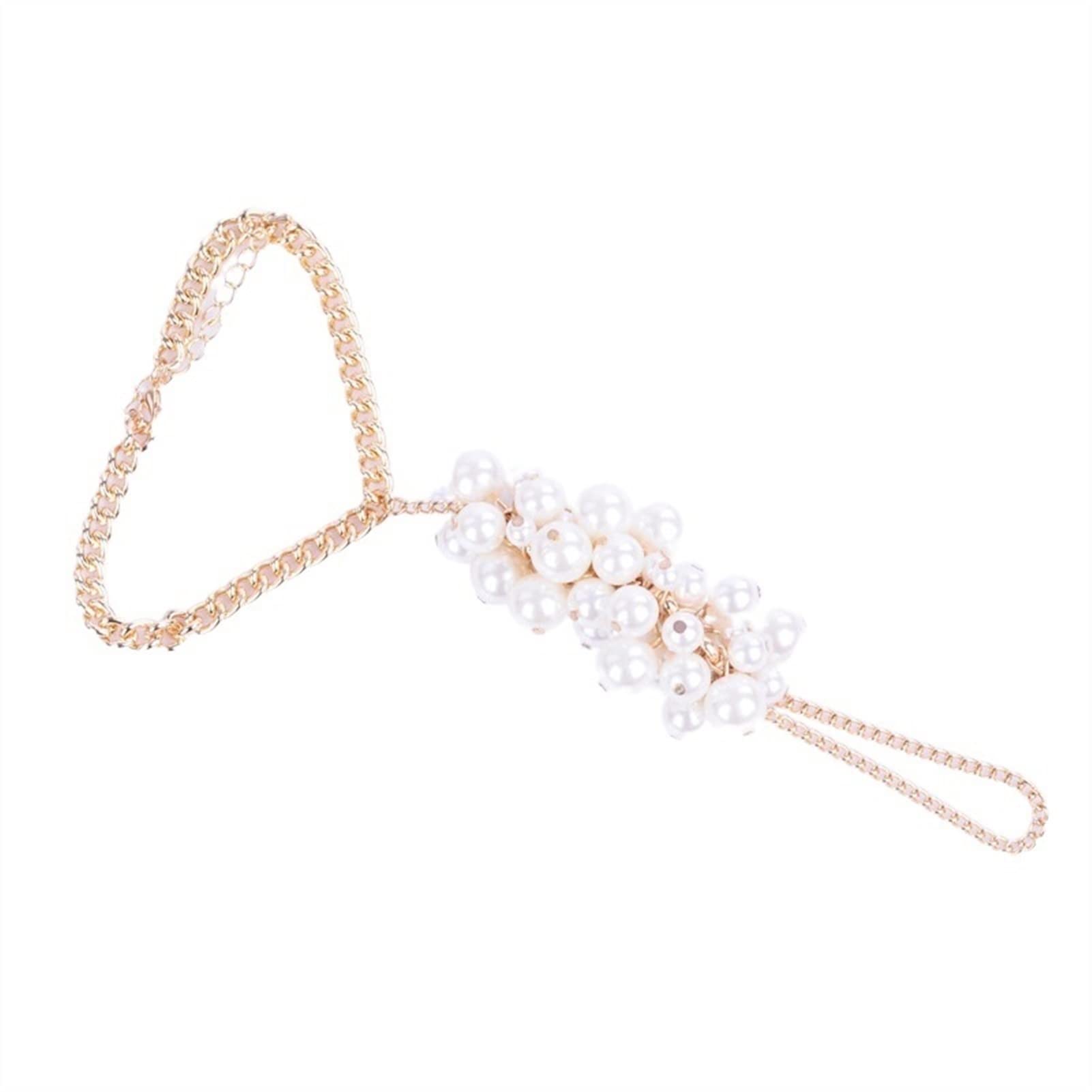 Pulseras de Tobillo Tobillera con Cuentas de múltiples Capas a Mano - Calzado de Perlas Boho - Accesorios de pie Ajustables para Mujer Tobilleras para Mujer