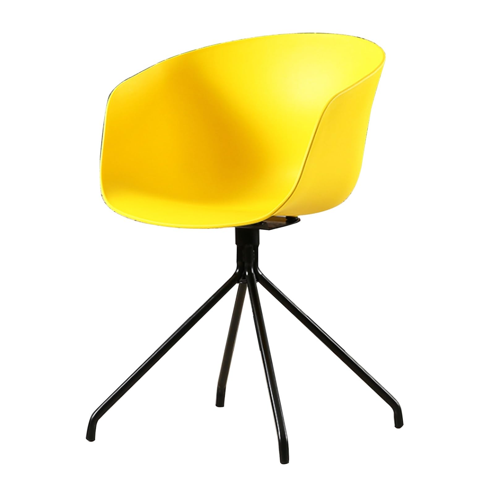 SJIALEN Kitchen Dining Chair,Home Backrest Plastic Chair Leisure Desk Computer Bedroom Restaurant Living Room Office Chair Kitchen Chair (Color : Yellow)